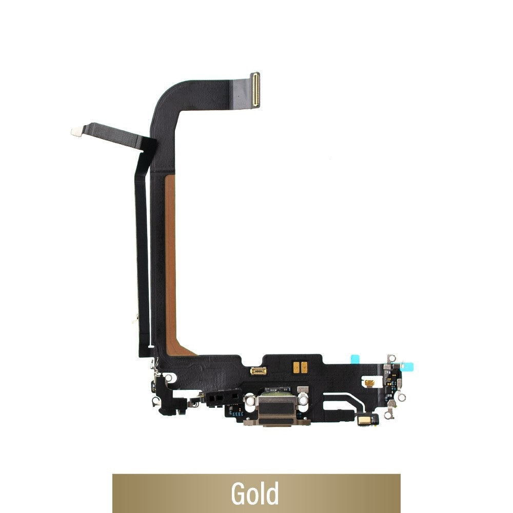 Red Charging Port for iPhone 13 Pro Max-Gold Red Charging Port for iPhone 13 Pro Max-Gold